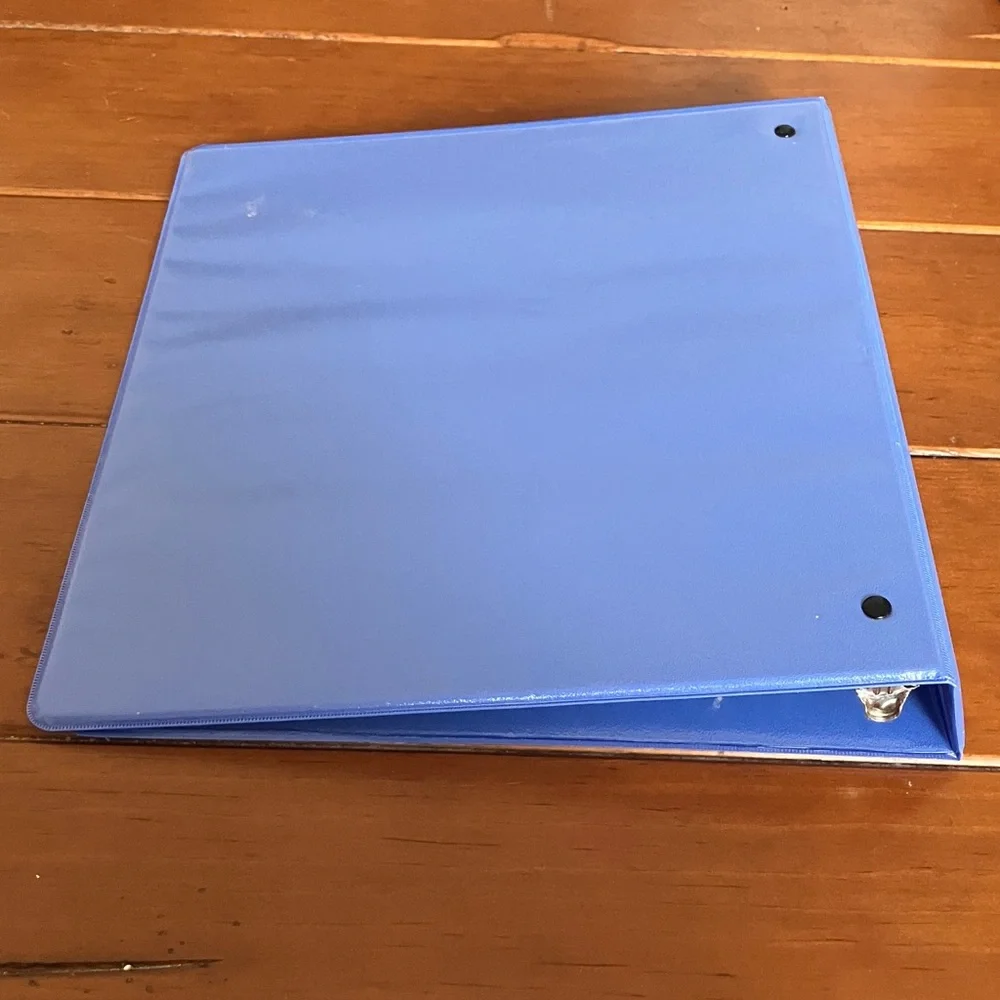 Blue Staples Binder